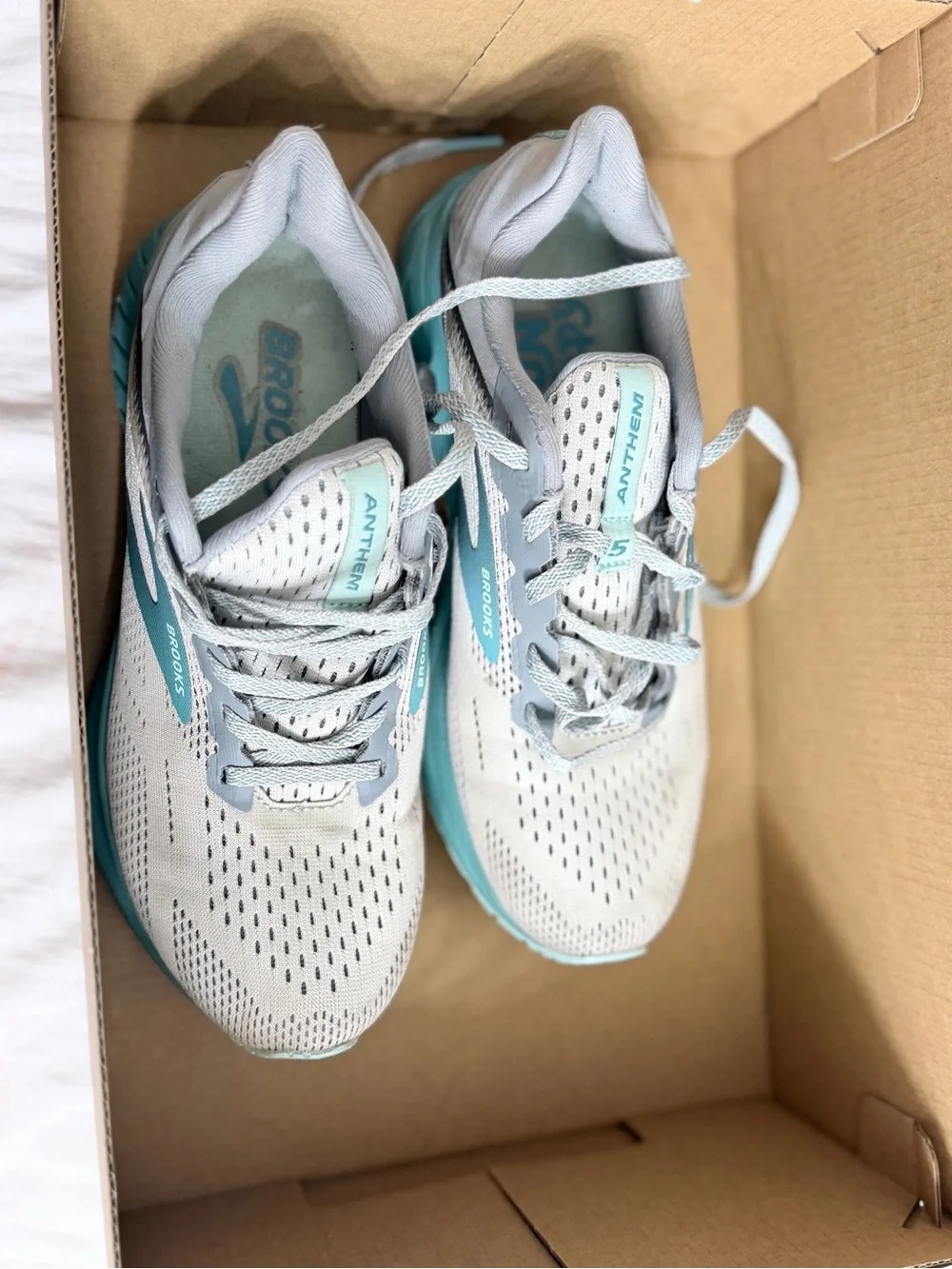 Brooks Women's Running Shoes - Gray & Aqua